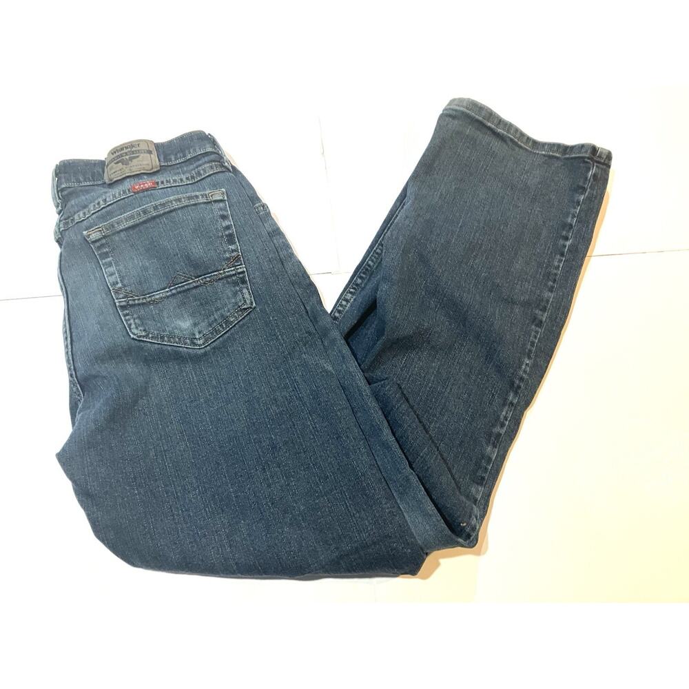 Wrangler Jeans Mens 32X32 (Fits 31x31) Relaxed Boot Medium Wash Western Denim